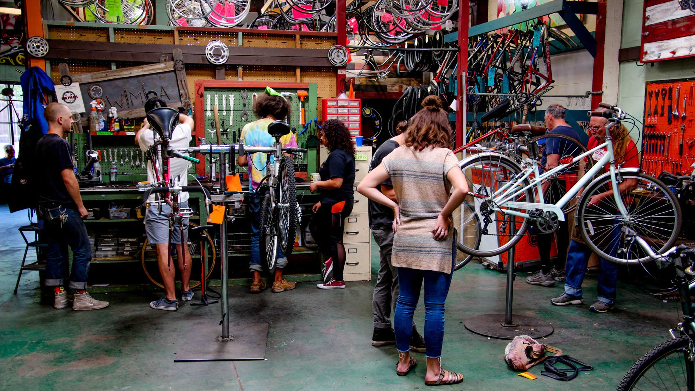The Boise Bicycle Project teaches inmates how to repair bikes in exchange for getting them on their own set of wheels when they leave the facility.