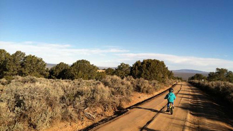 Downshifting in Taos.