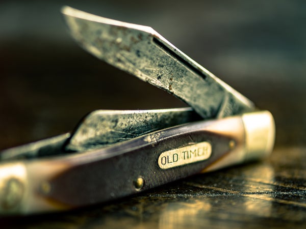 Even just an old pocket knife is going to be welcomed by virtually anyone you give it to.