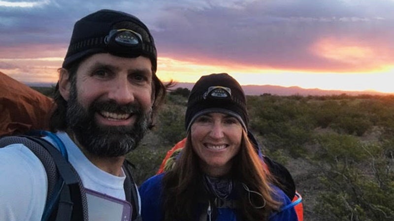 Thru-hikers Jill and Joel Kavanaugh on the CDT.