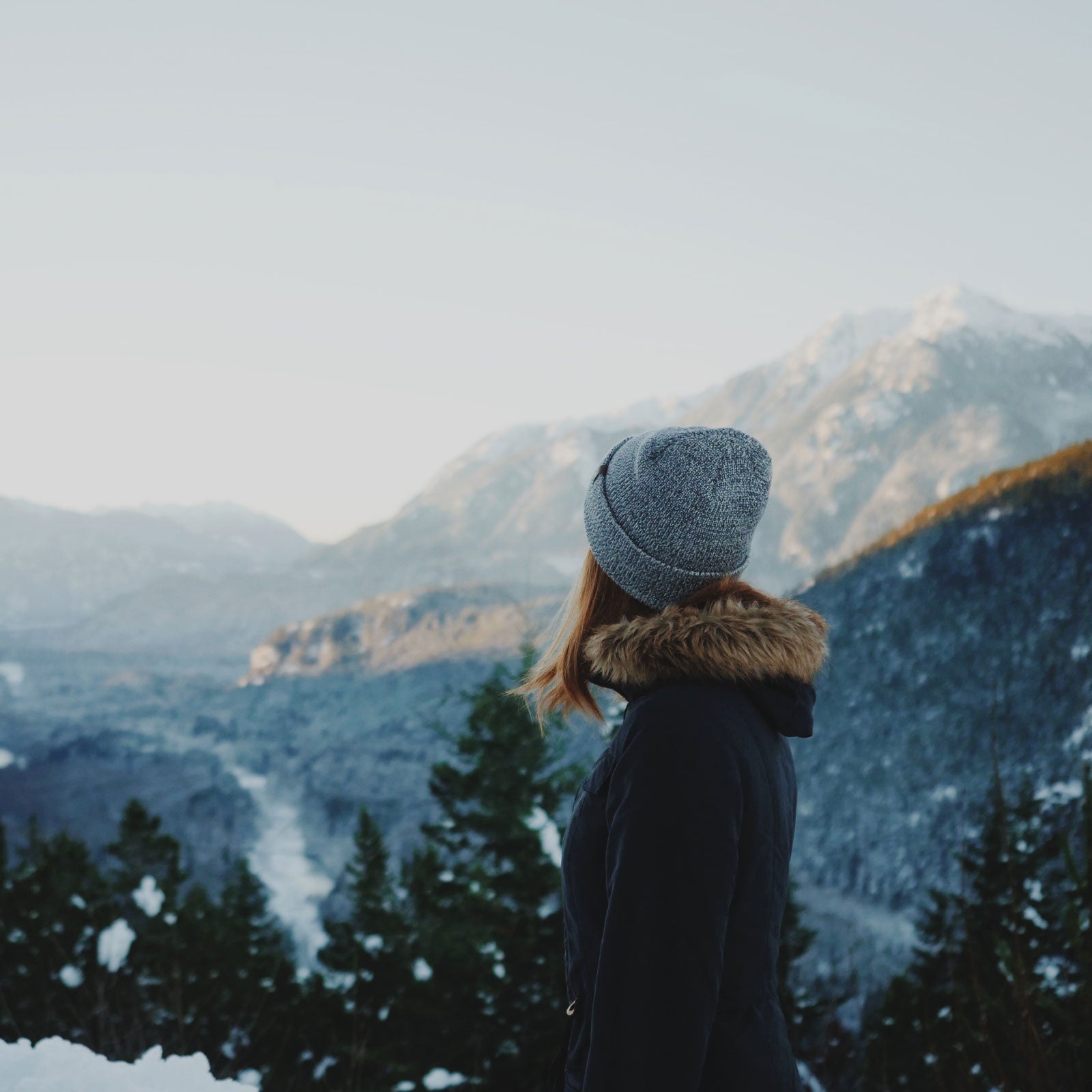 Powder Day Pom Beanie - Campfire