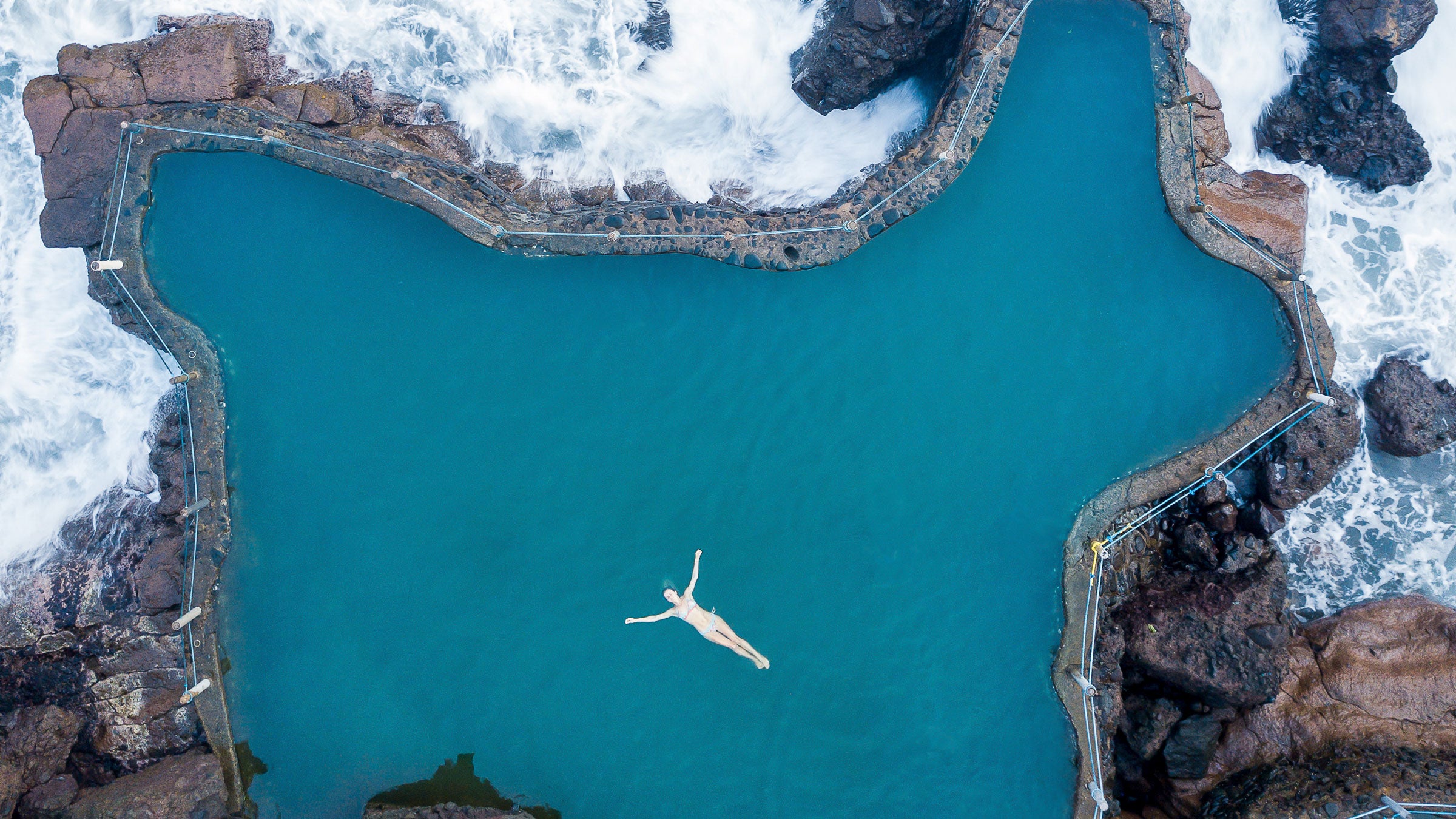El Sunzal Beach in El Salvador is near the Acantilados hotel.