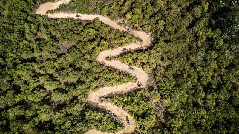 Mountain biking in Guatemala.