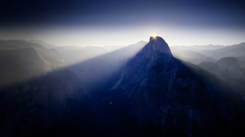 Half Dome at sunrise.