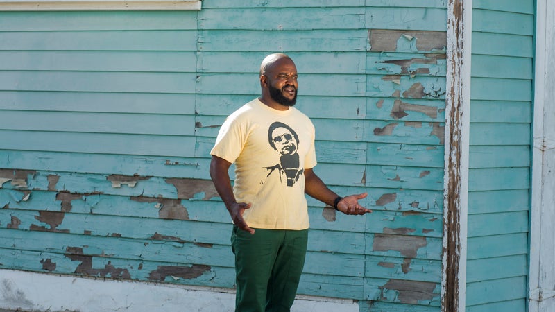 Masekela near his home in Venice, California