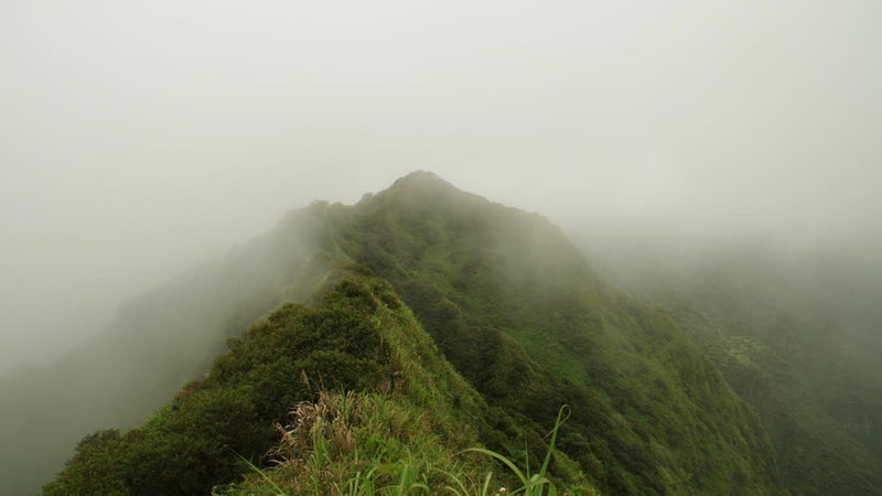 The elusive summit of Agrihan.