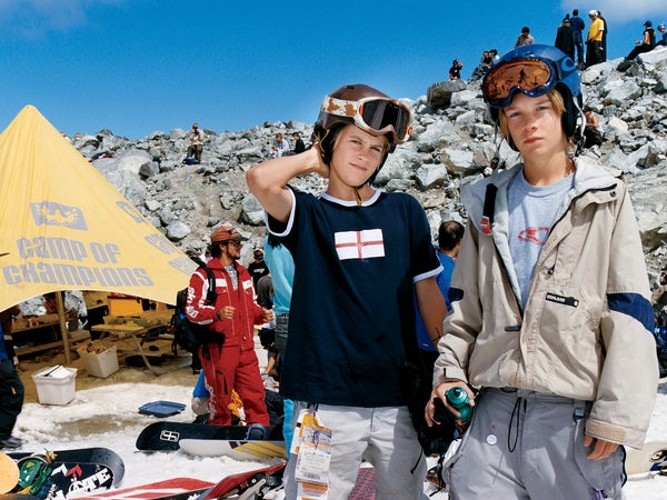 Two of hundreds of grommets at the Camp of Champions, Whistler, British Columbia