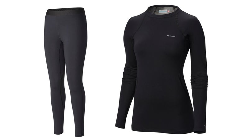 Columbia Midweight stretch base layer leggings in black