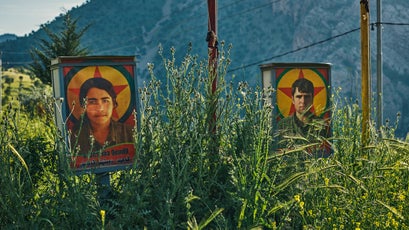 PKK martyr billboards in Qandil