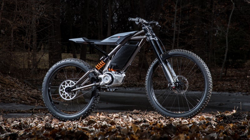 About the size of a mountain bike, this little electric-dirt bike concept could even be accessible to riders too young for a motorcycle license.
