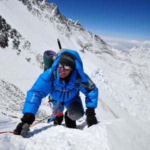 Ed Viesturs near the South Col of Everest at 26,000'.