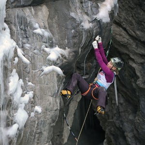Emily Harrington in the 17th annual Ouray Ice festival in 2012.