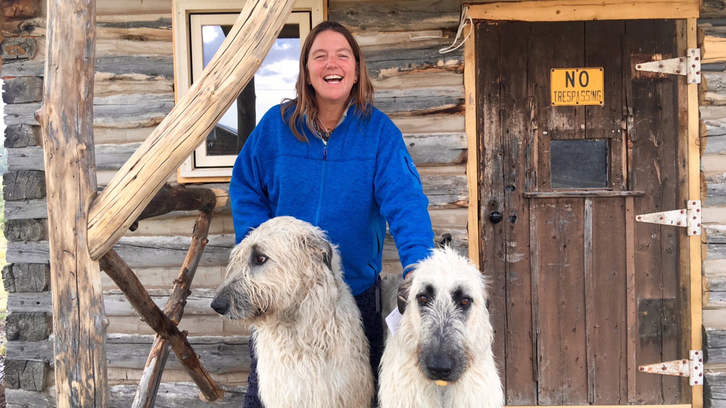 Pam Houston on her ranch.