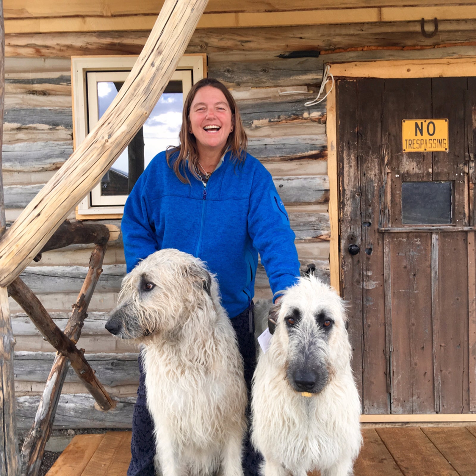 Pam Houston on her ranch.