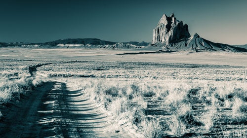 Shiprock, in the Navajo Nation in San Juan County, New Mexico