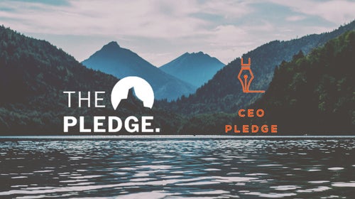 On the left: Diversify Outdoors's Outdoor CEO Diversity Pledge. On the right: Camber's CEO Outdoor Equity Pledge.