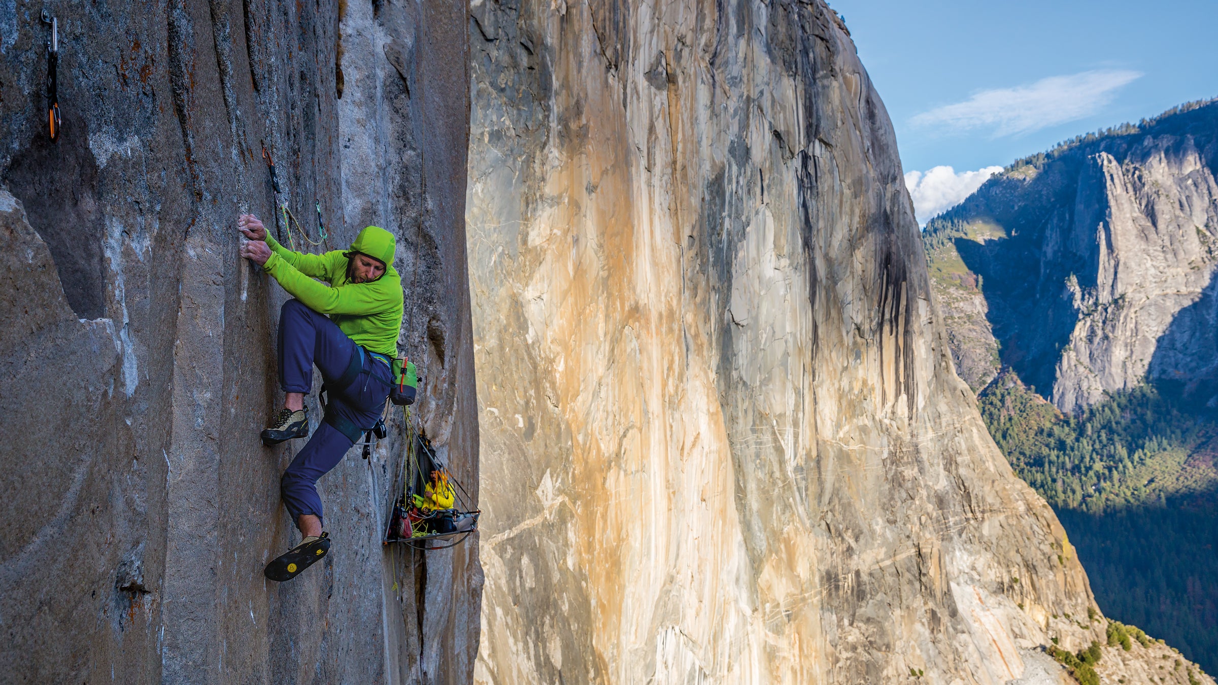 Tommy Caldwell wearing the R1 on El Capitan