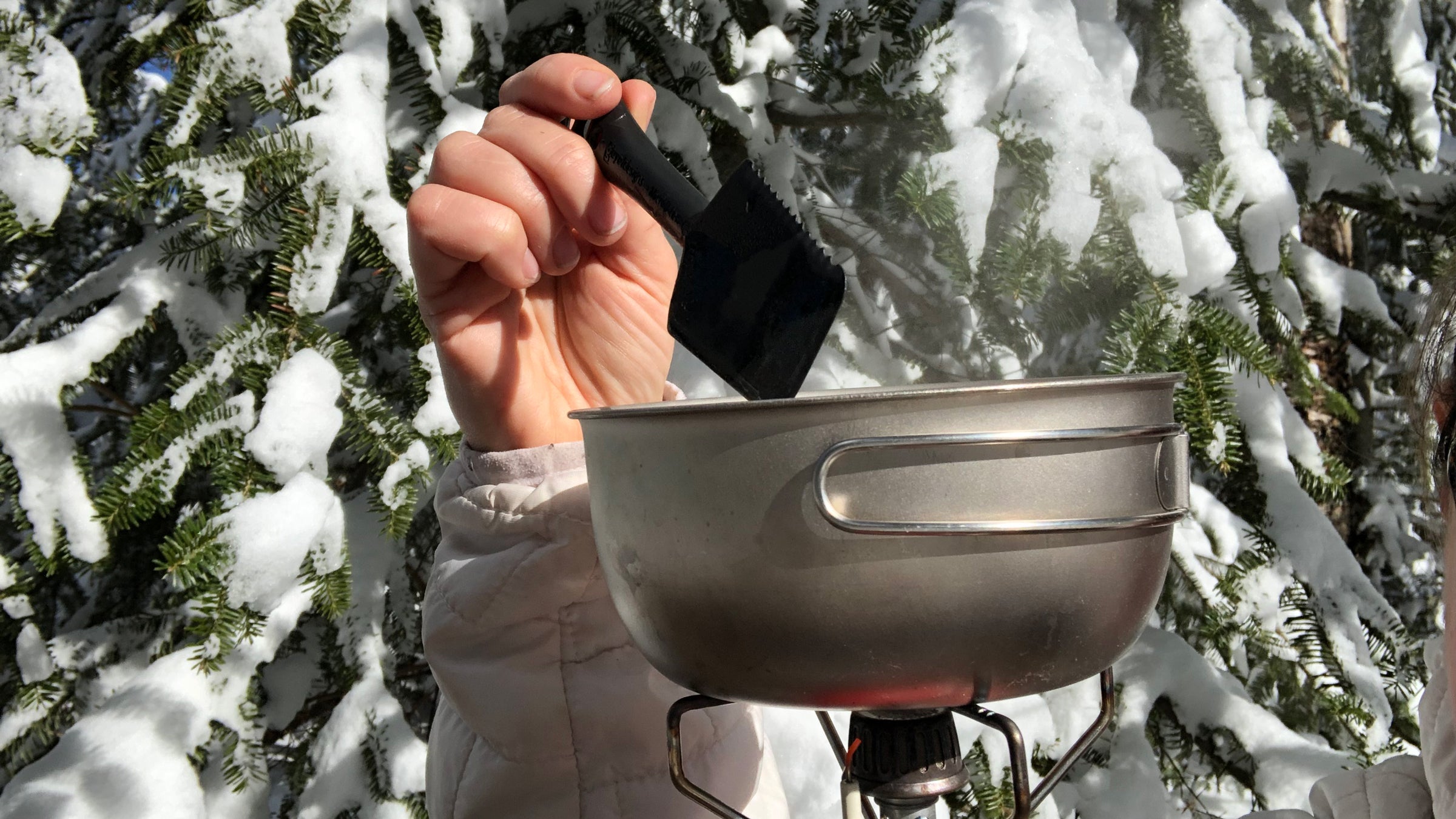 This spork utensil kit has everything you need for a good backcountry cooking experience.