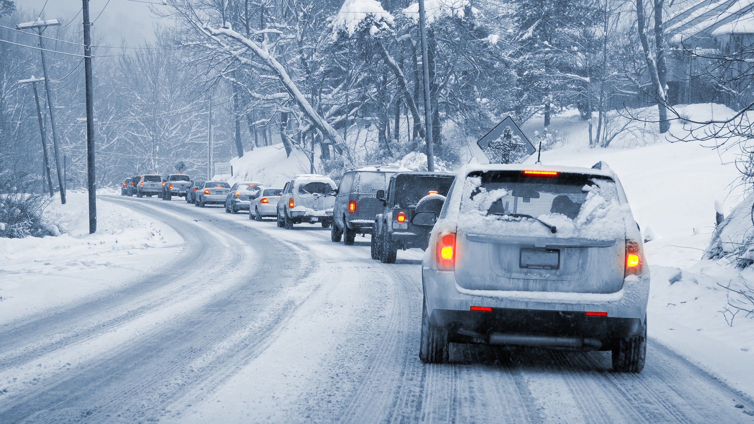 Driving on wet leaves is just as dangerous as driving on ice