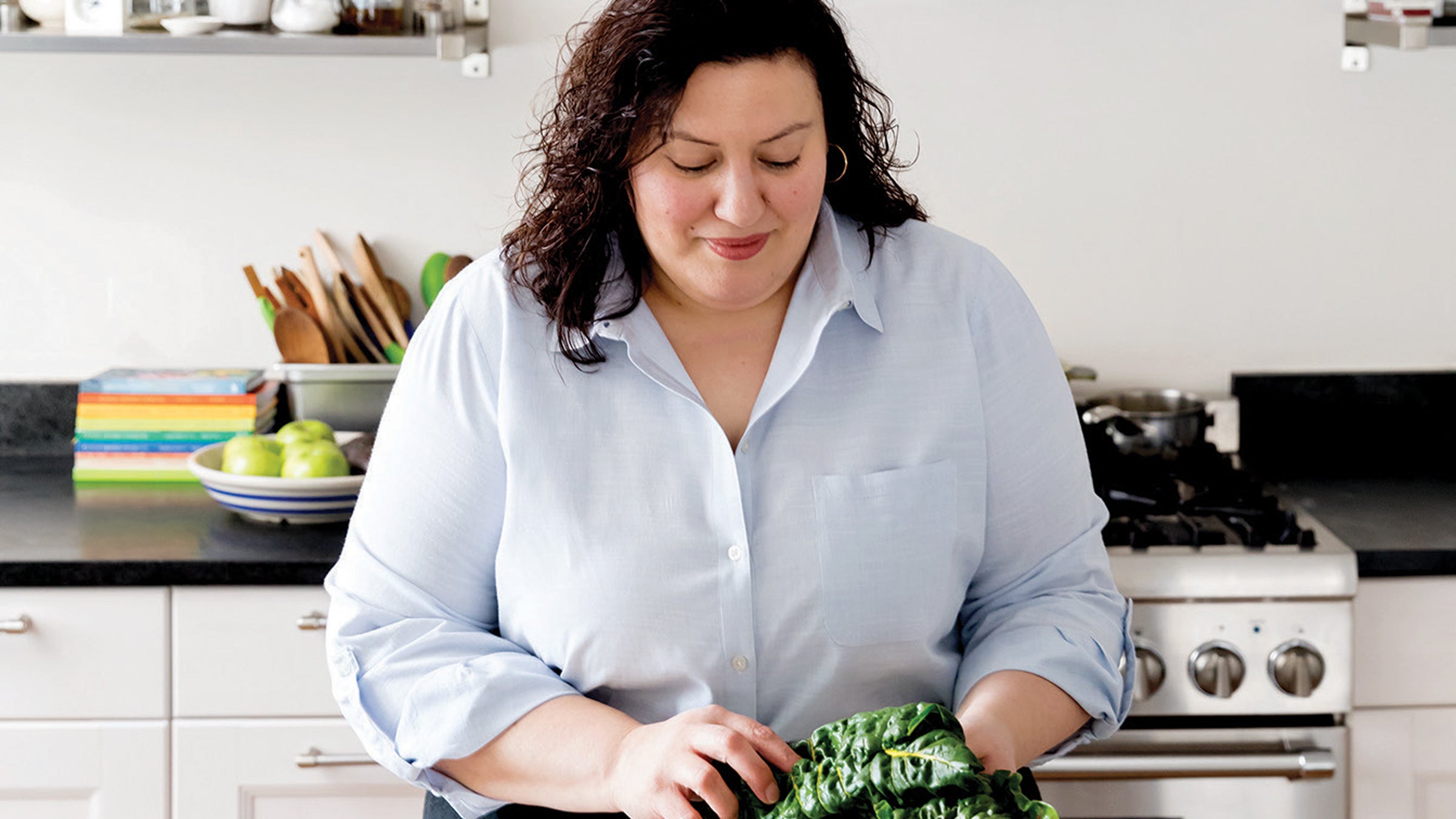 “I decided I would eat differently,” says Battista. “I would tackle movement later. First, I had a lot of reckoning to do with food.”