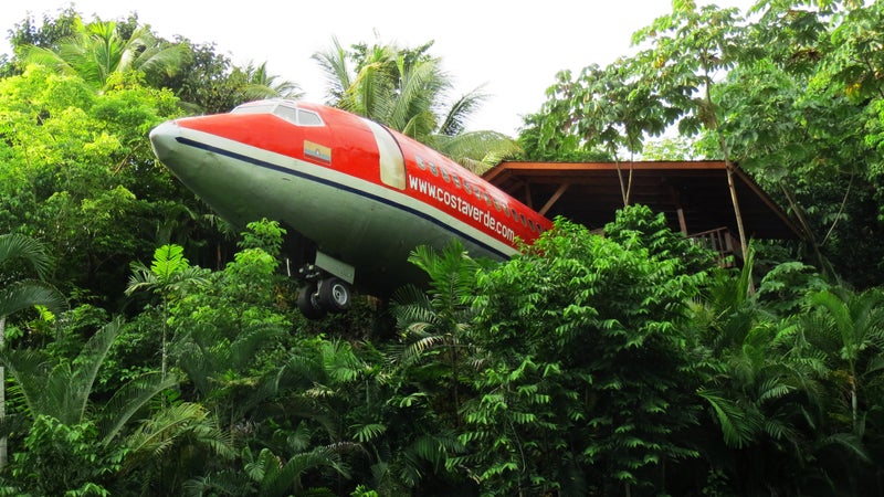 The Hotel Costa Verde converted this Boeing 727 into a luxury bungalo that you can stay in.