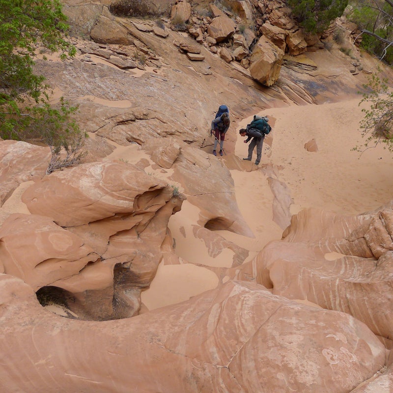 Hikers in the monument