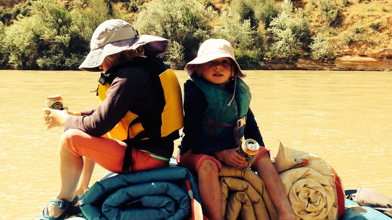 Pippa and Maisy on the San Juan River