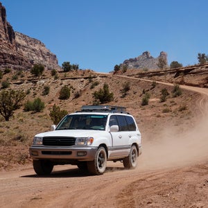 The fully off-road ready 1999 Toyota Land Cruiser