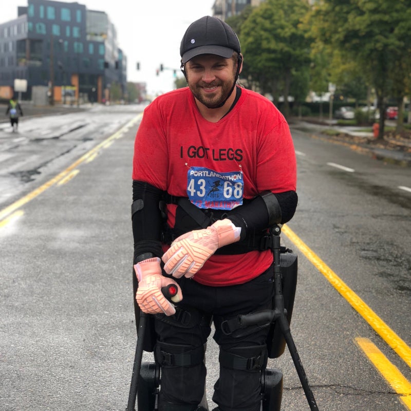 Gorlitsky at the Portland Marathon in Oregon