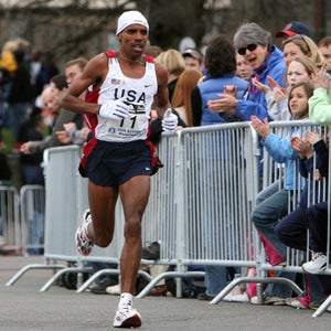 Keflezighi during the 2006 Boston Marathon