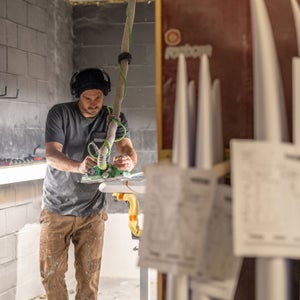 Rozbern surfboards are the antithesis of generic. They often include elaborate resin color work and epitomize the Instagram hashtag #boardporn.