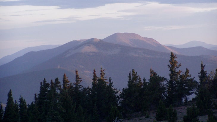 purple mountains