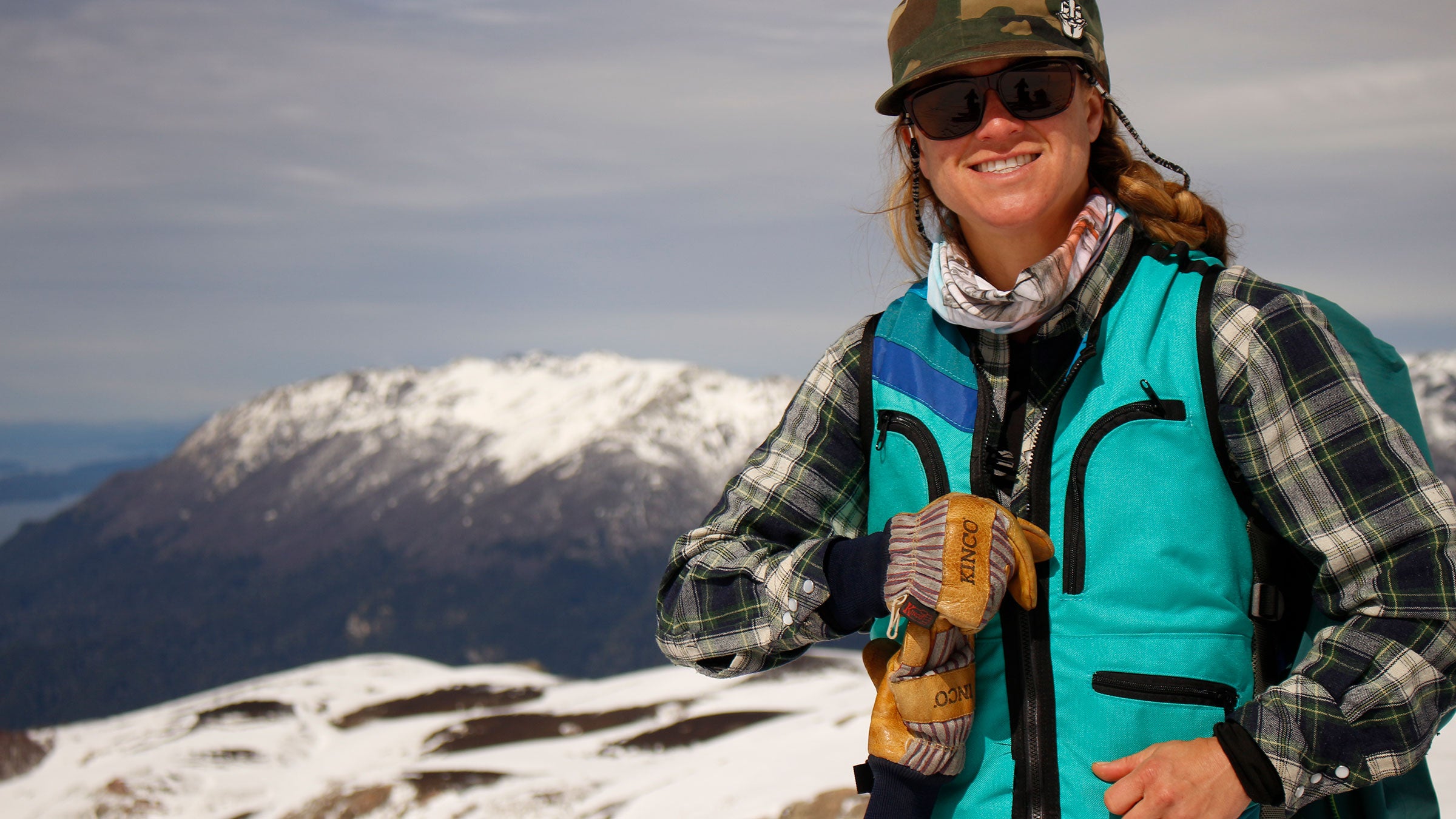 Nadia Burton doning one of her WhatVests.