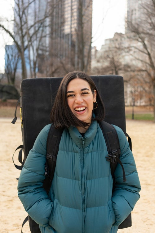 Isabella Rojas is a Latina climber, photographer, Brooklyn Boulders head coach, and co-founder of mas.world, a magazine dedicated to climbing and art. At just 24, she鈥檚 already amassed 15 years of climbing experience around the world, both inside the gym and out. She started climbing at 9 before the sport had fully taken off and, importantly, before there was significant representation of women-identified climbers of color.
After a chilly January day bouldering in Central Park, Rojas shared her experiences navigating the sport, and her advice for the next generation of young women-identified climbers of color.