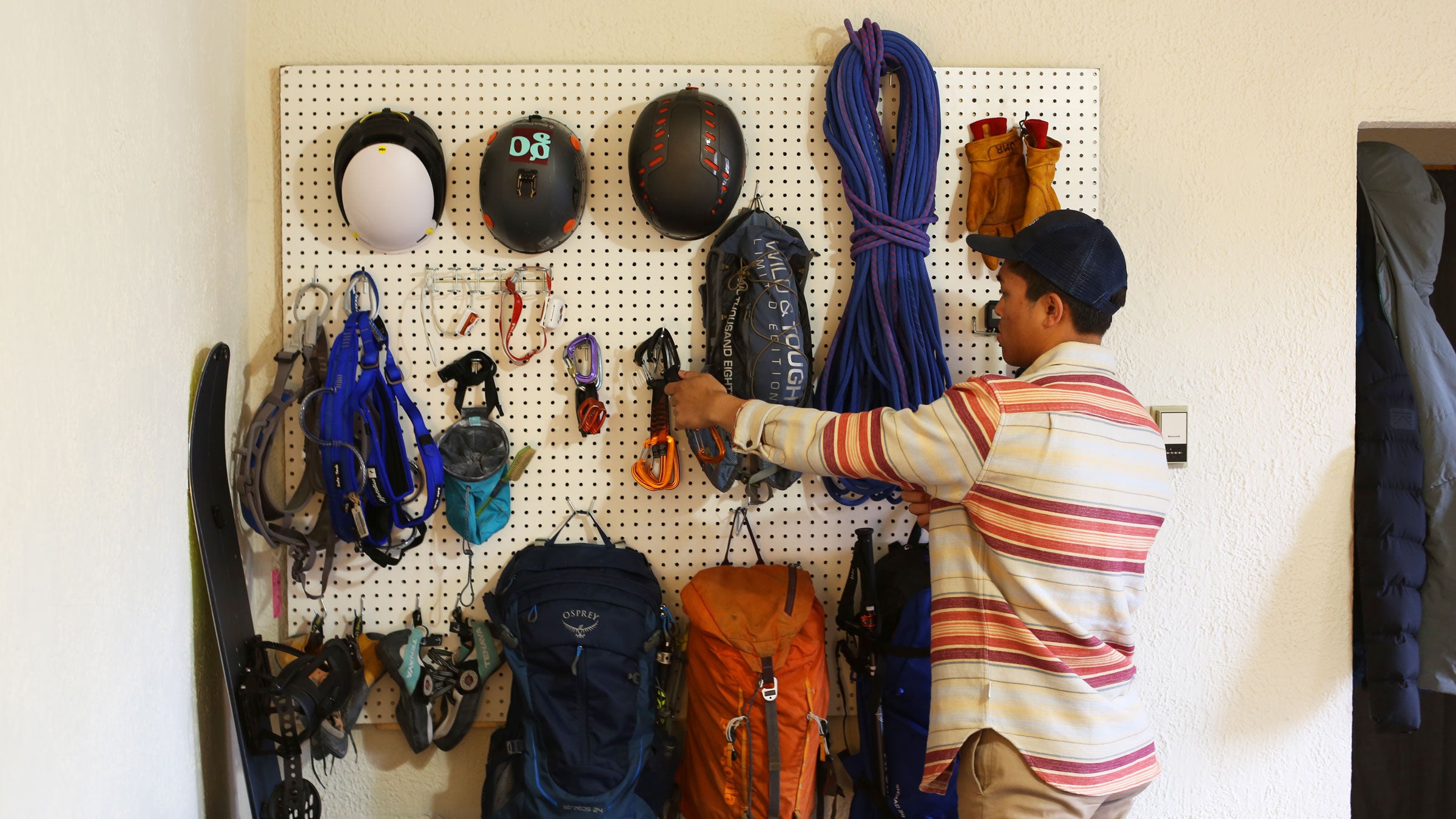 Use these 18 climbing gear storage ideas as inspiration when deciding how  to organize your own gear closet. (Hint: it's…