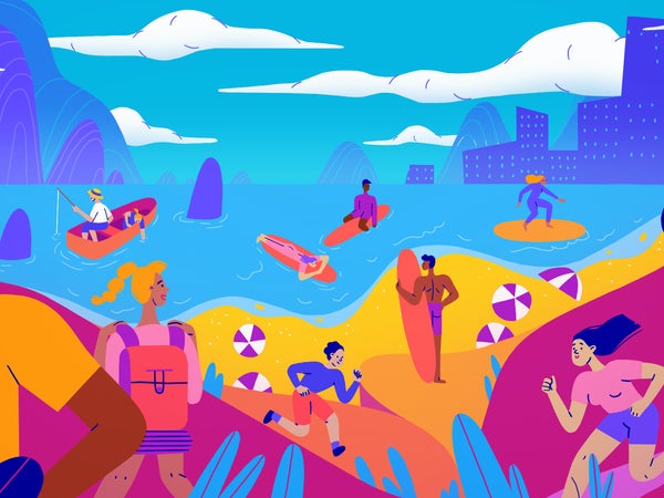 Learn something new this summer, whether you're a beginner surfer, biker, climber, or camper.