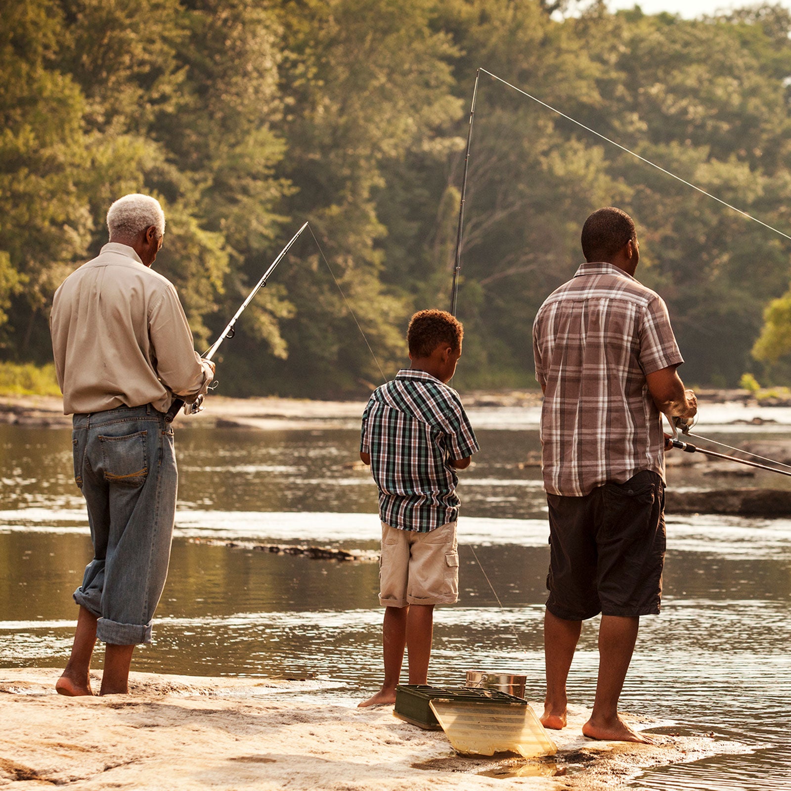 Spin fishing (U.S. National Park Service)