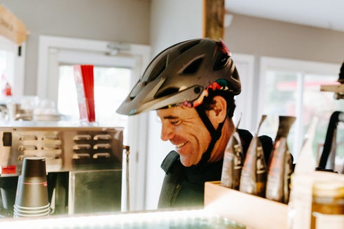 8:07 A.M.
Chris, TKage, starts most days with a black coffee, sometimes a doughnut, at Equator Coffee on Shoreline Highway. 鈥淣ot only do they have great coffee, it鈥檚 like a community center. It鈥檚 a nice way to start the day, to see friendly faces and meet new people and just kind of have a hug.鈥