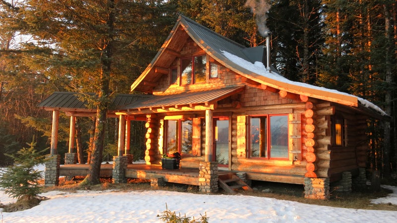 Van Hemert and Farrell’s cabin in Haines, Alaska