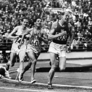 At the author’s first big track meet, he got to watch Emil Zátopek, one of the greatest distance runners of all time, compete in the 10,000 meters.