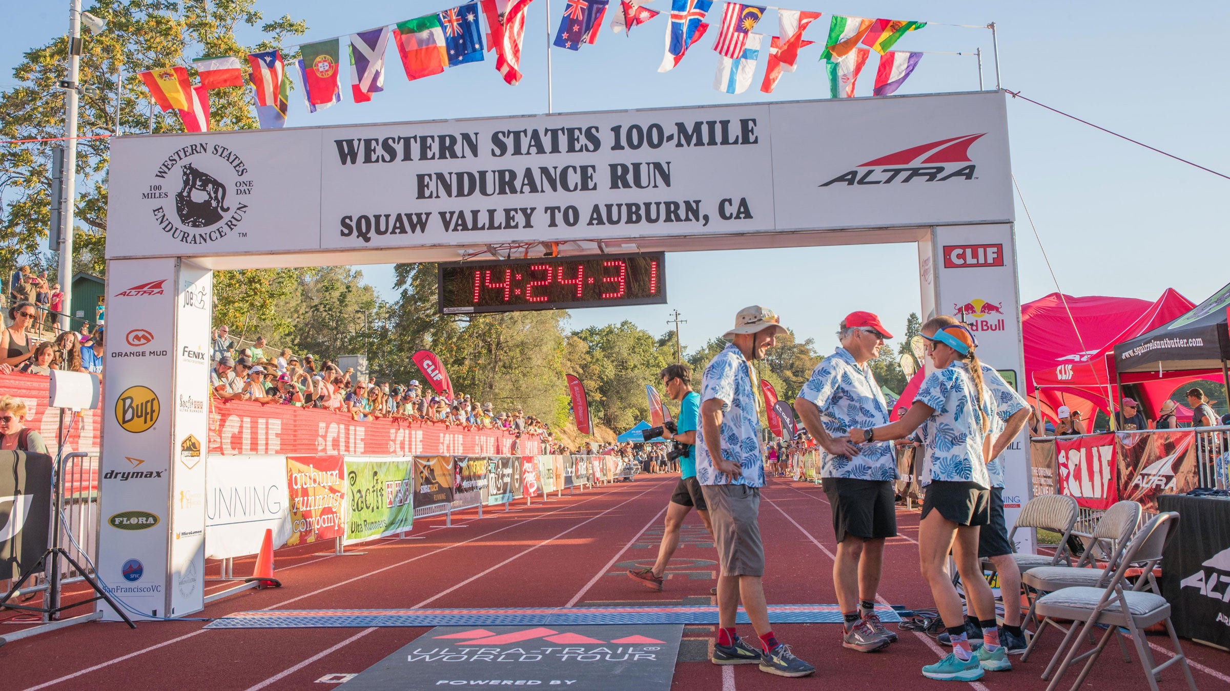 The finish line of the Western States Endurance Race
