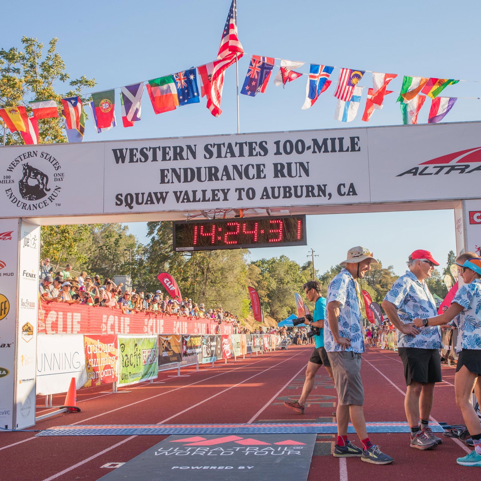 The finish line of the Western States Endurance Race