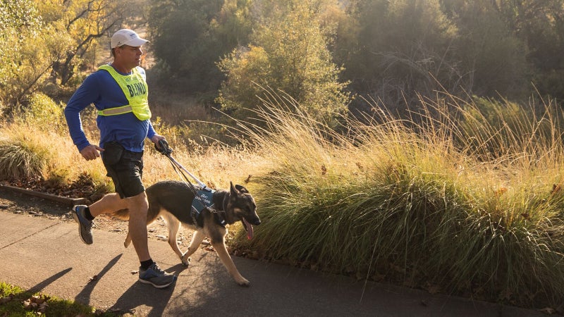 A blind runner going for a solo run with their dog. A simple thing, but also a huge thing.