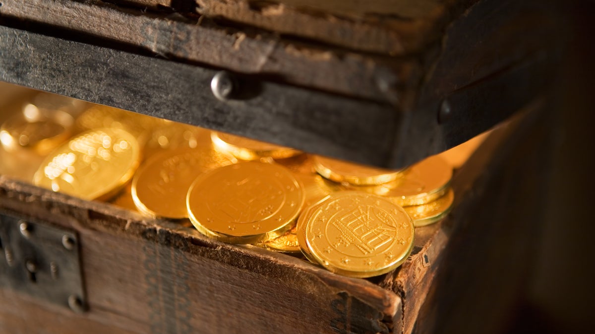 Premium Photo  A treasure chest overflowing with gold coins and