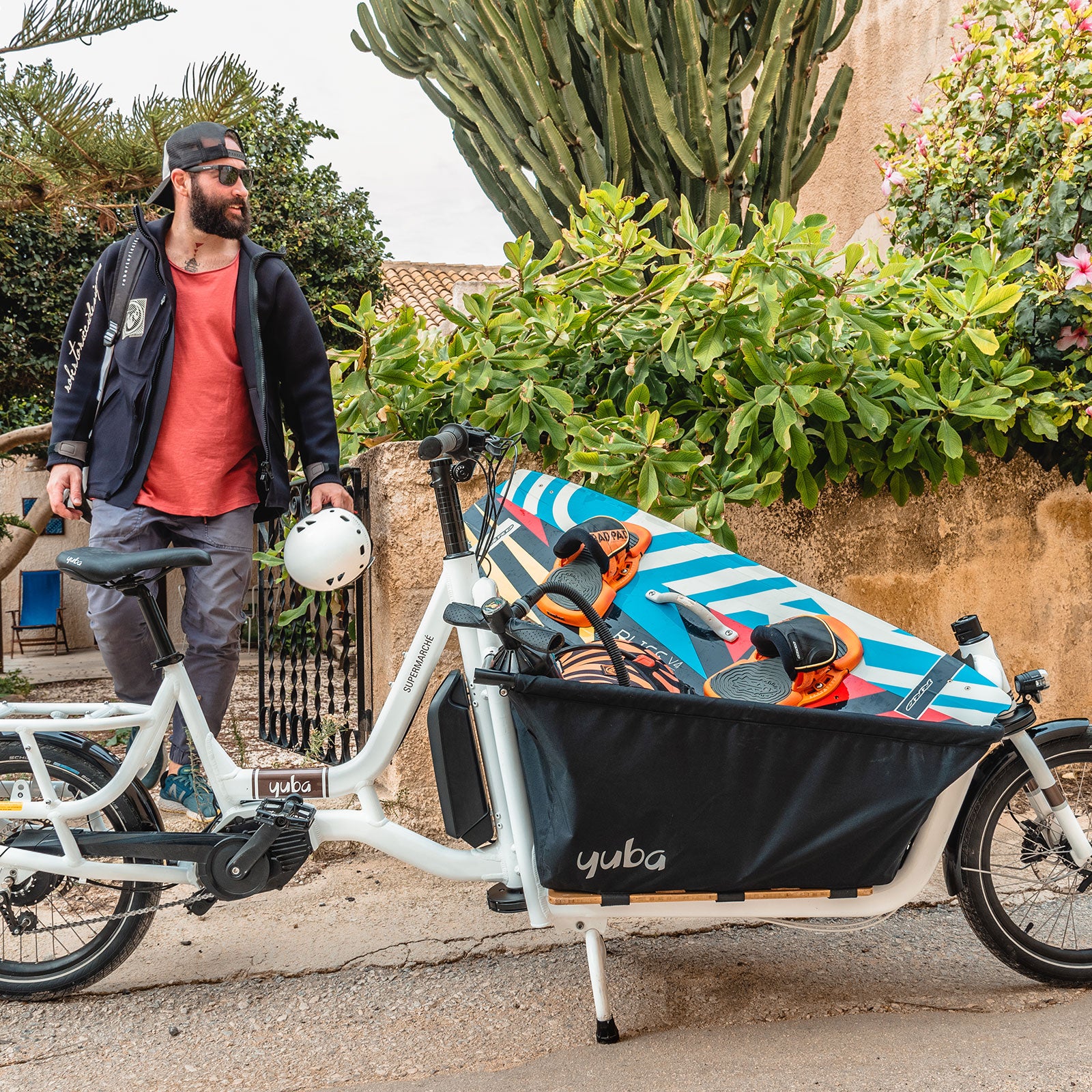 Electric assist cargo store bike