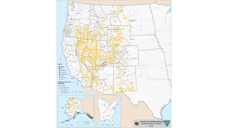 Look at all that desert! BLM lands are some of my favorite places to go camping, for the simple reason that they're vast, you'll have them to yourself, and there's little to no rules or authority on them.