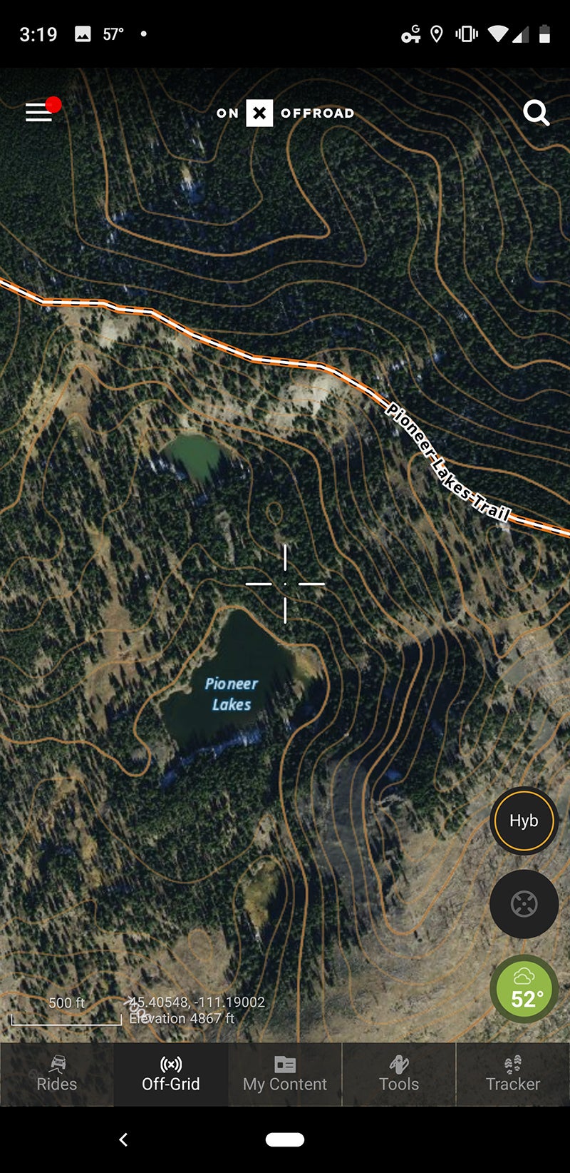 Exploring digitally, I can see this high-elevation lake. That looks like a cool place to check out!