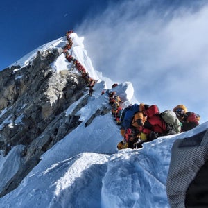 The crowds on Everest this year