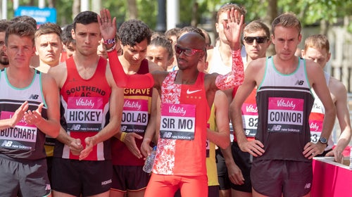 Mo Farah at the 2019 London 10k