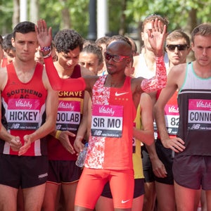 Mo Farah at the 2019 London 10k